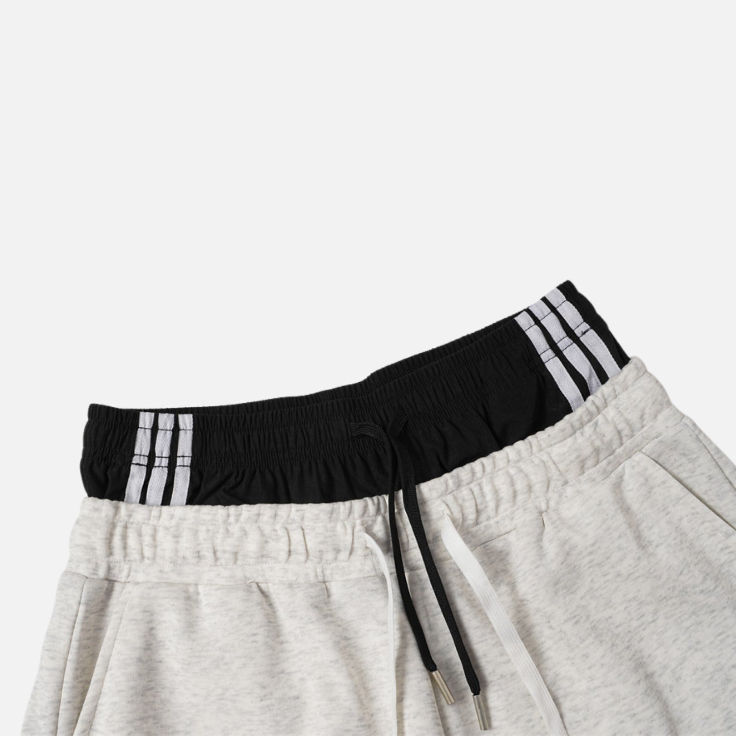 Double-Waist Wide-Leg Sweatpants