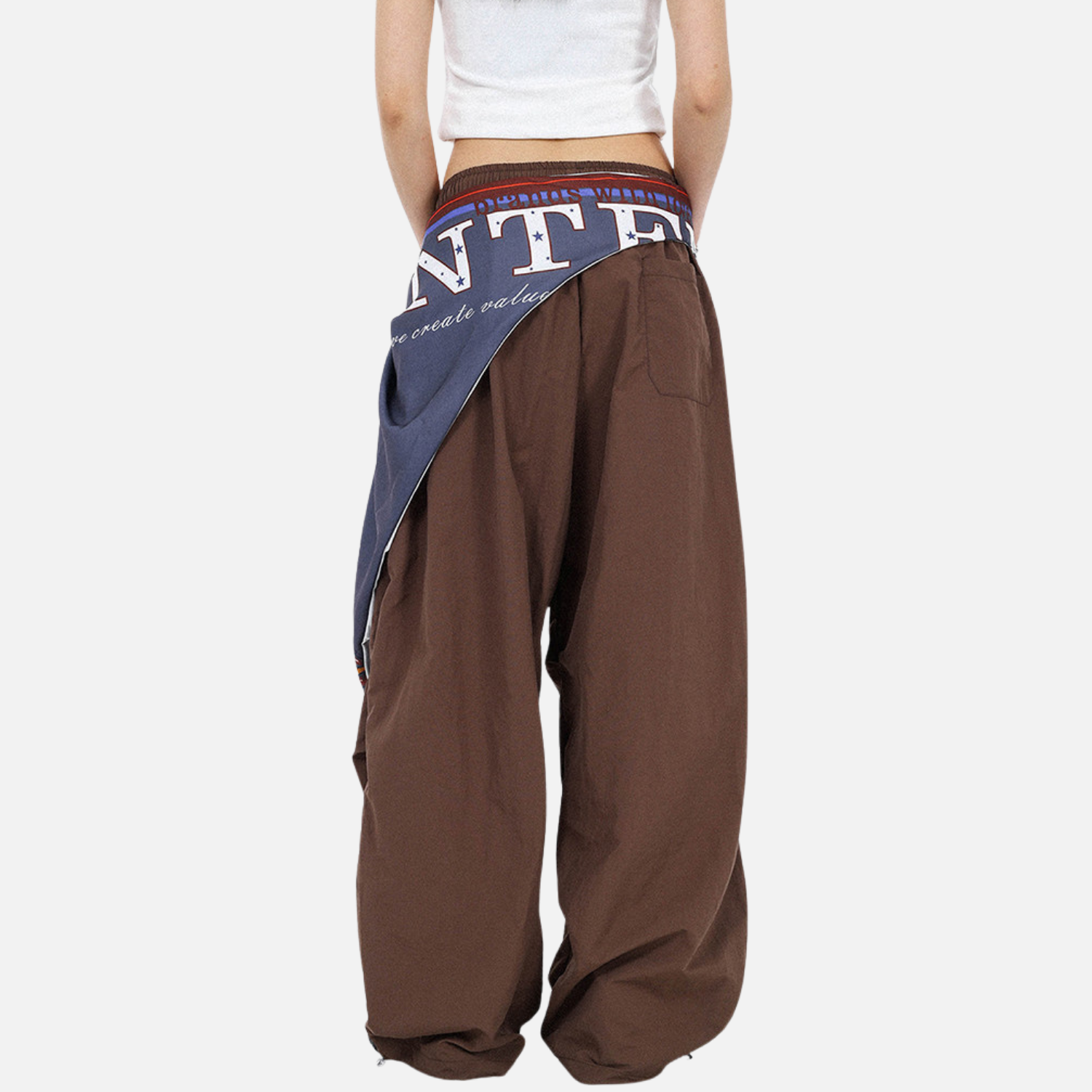 Vintage Paratrooper Wide-Leg Pants