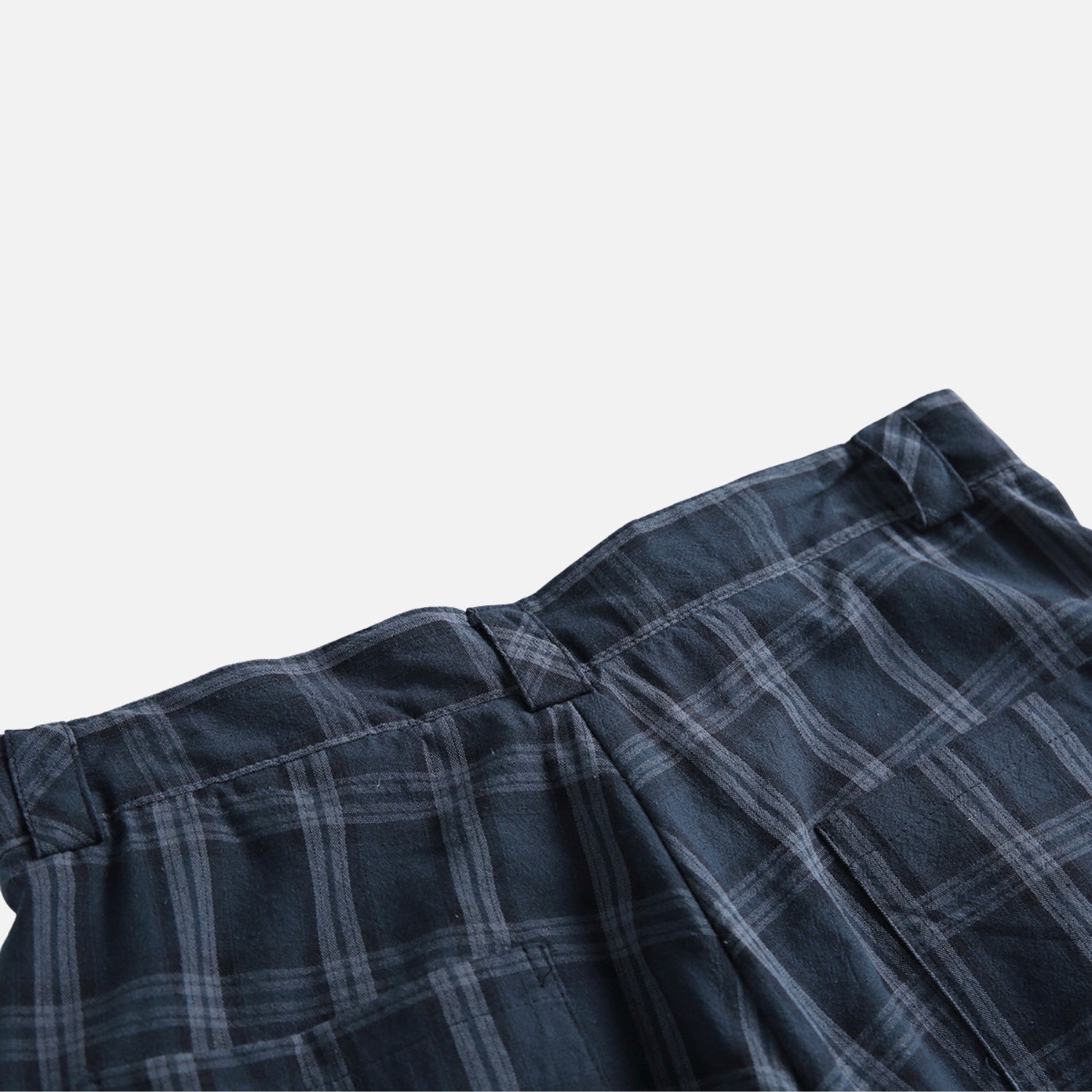 Deconstructed Plaid Cargo Shorts