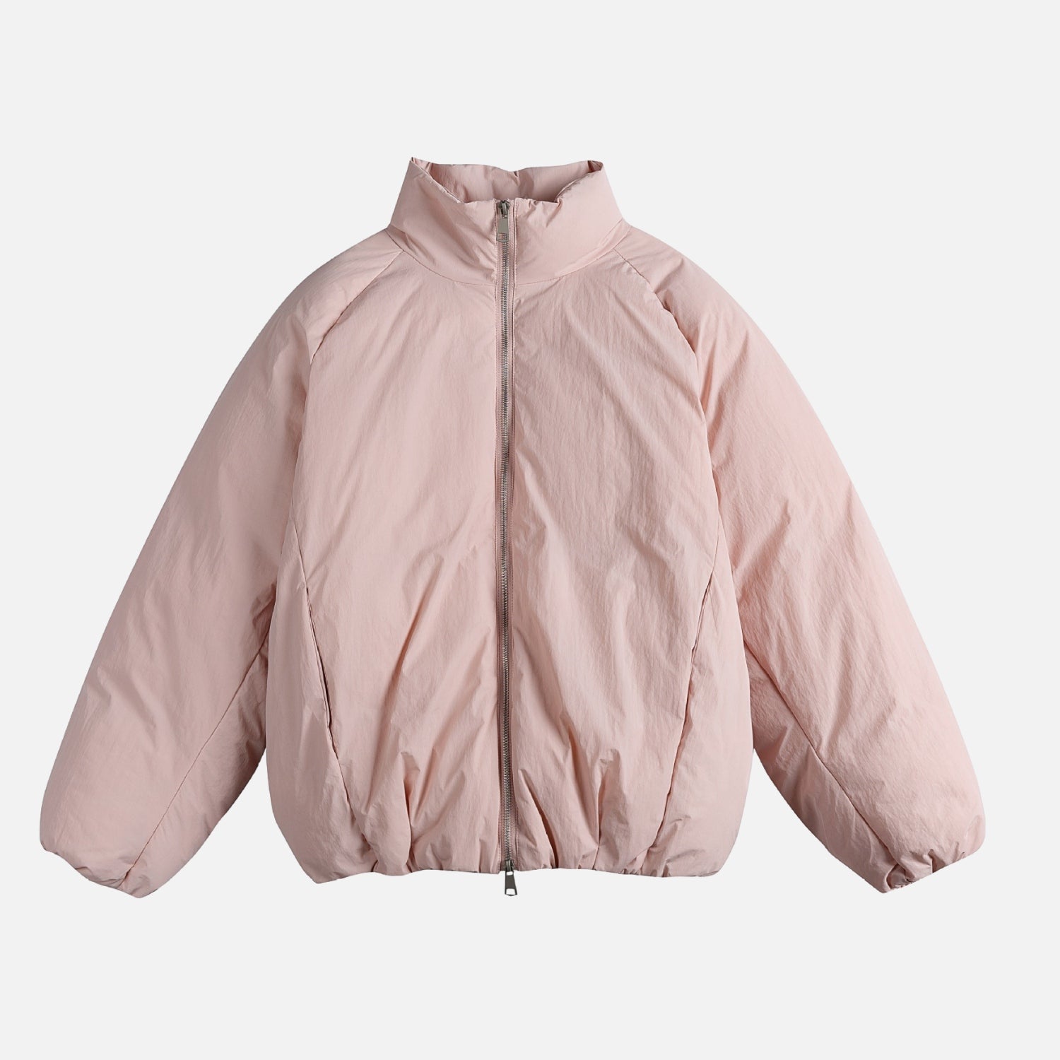 Chaqueta acolchada minimalista con cuello alto