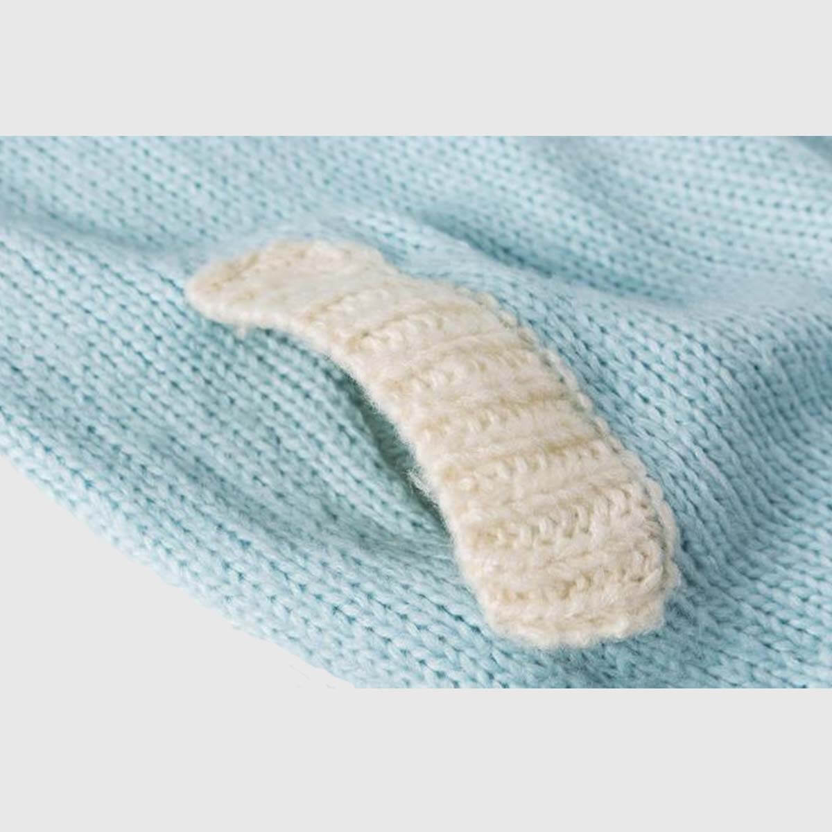 Cárdigan de punto universitario vintage