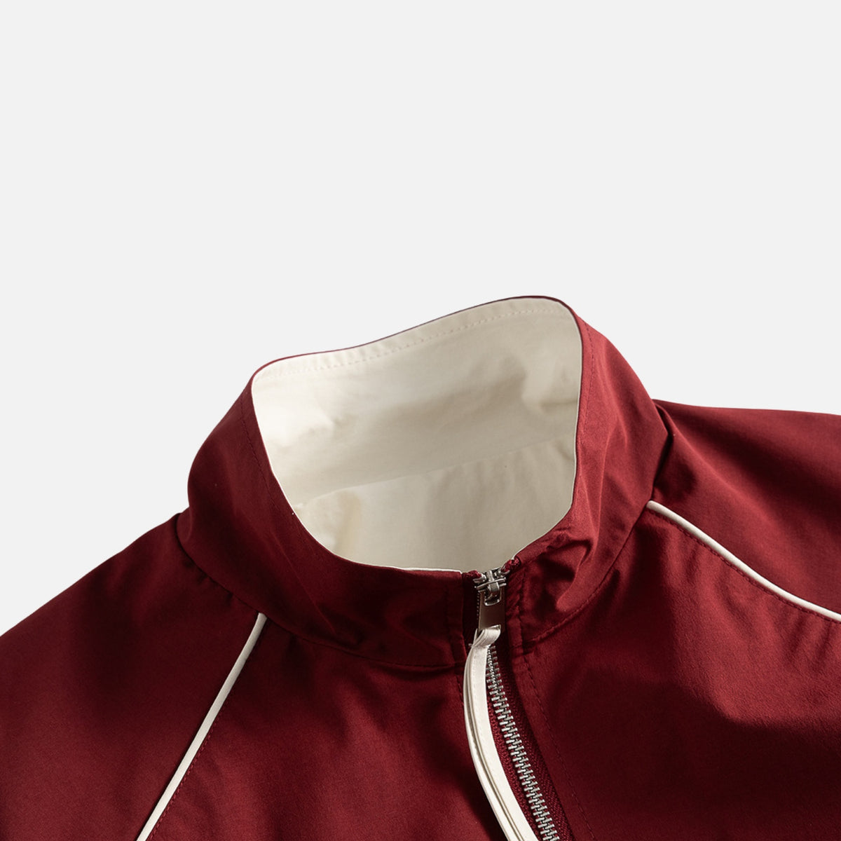 Colorblock Utility Stand Collar Jacket