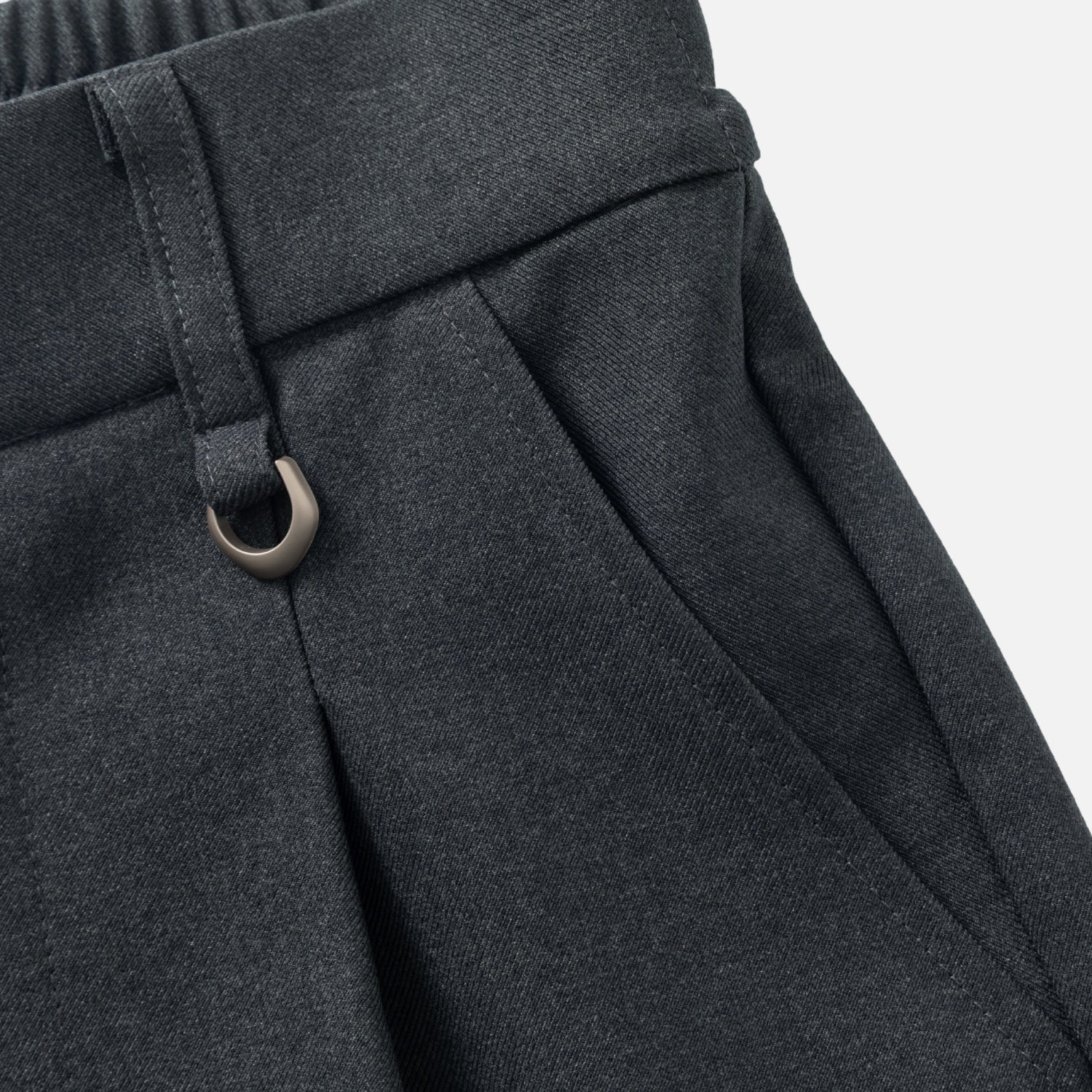 Old-Money Curved Tailored Pants