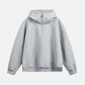 Structured Paneled Hooded Sweatshirt