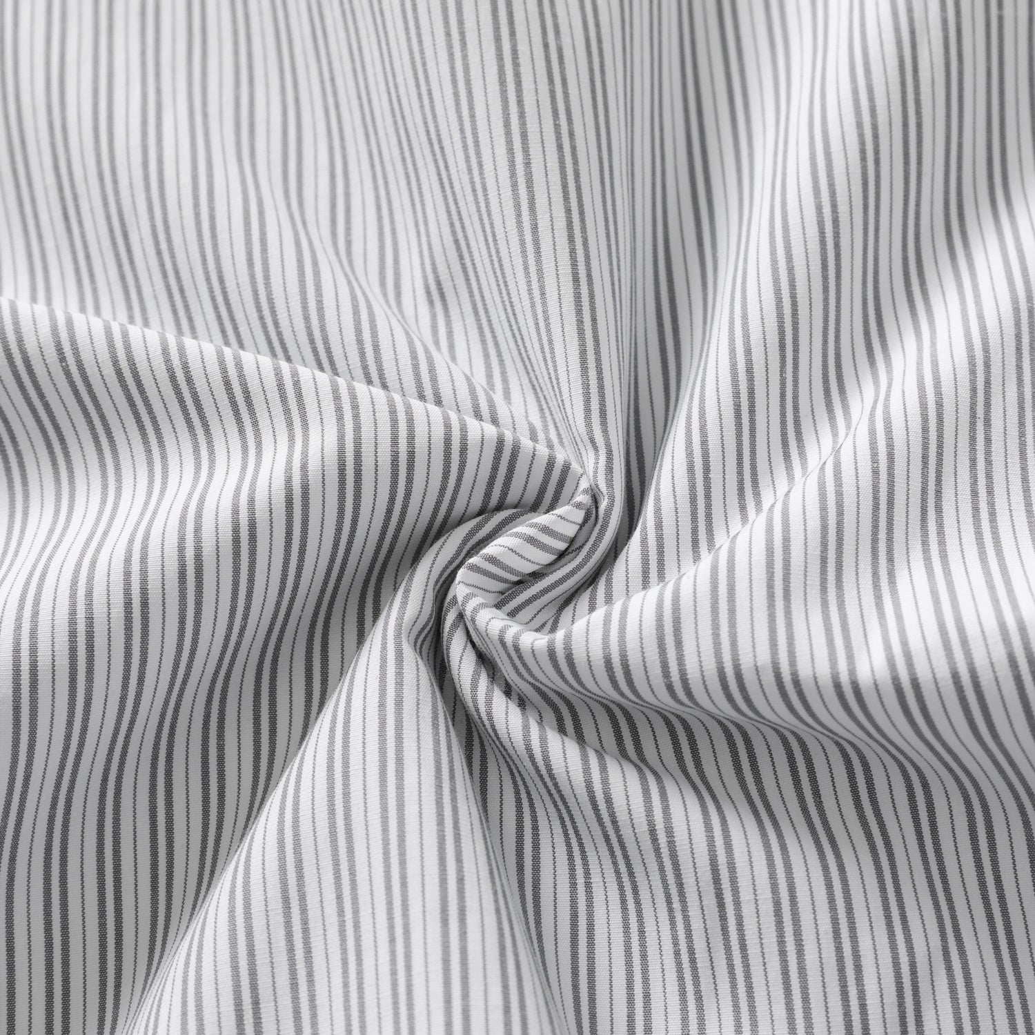 Deep V Faux-Layered Stripe Shirt