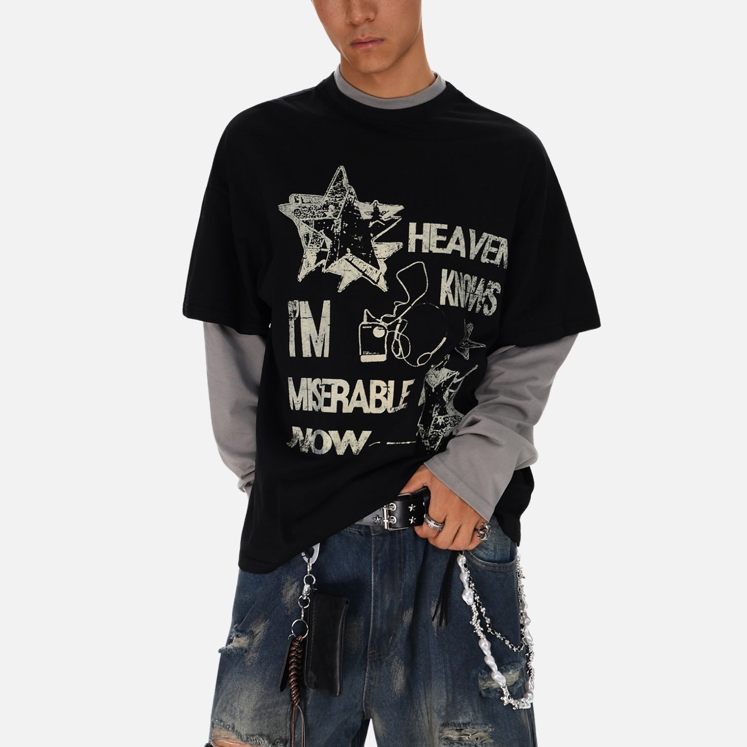 Varsity Layered Sweatshirt