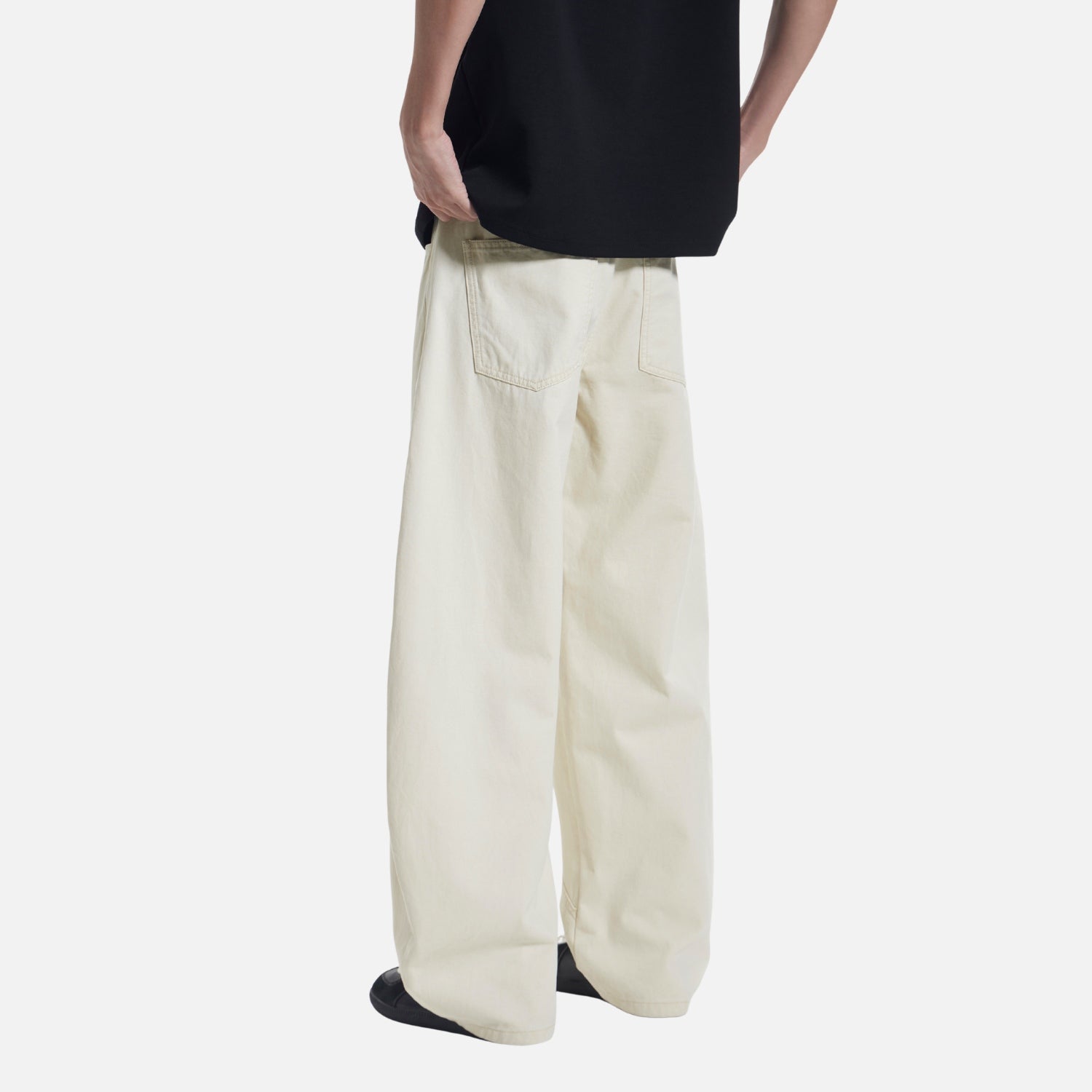 Vintage Washed Cotton Baggy Pants