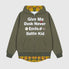 Letter Print Plaid Hoodies