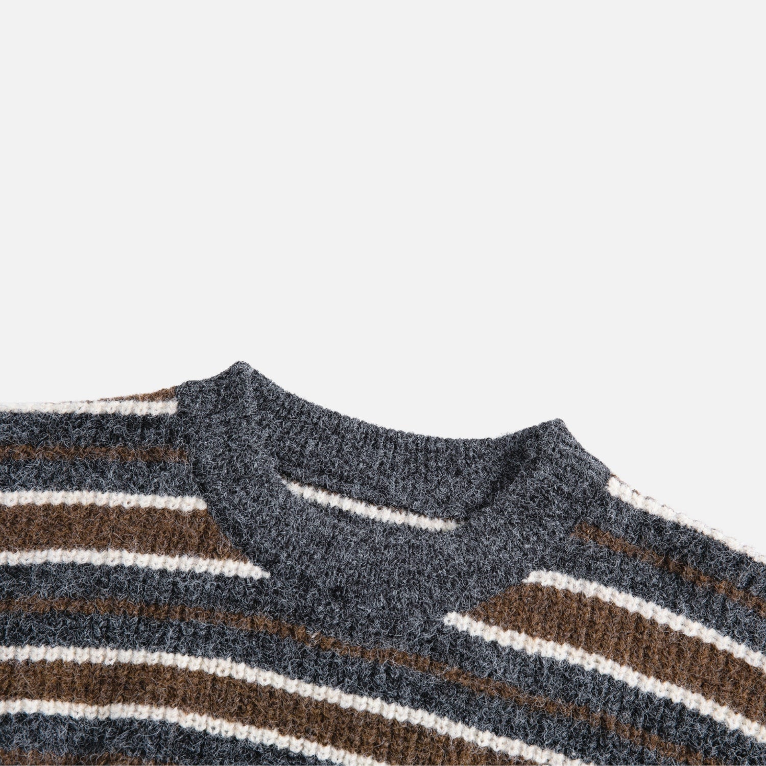 Japanese Vintage Colorblock Striped Sweater