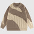 Irregular Color-blocked Design Pullover