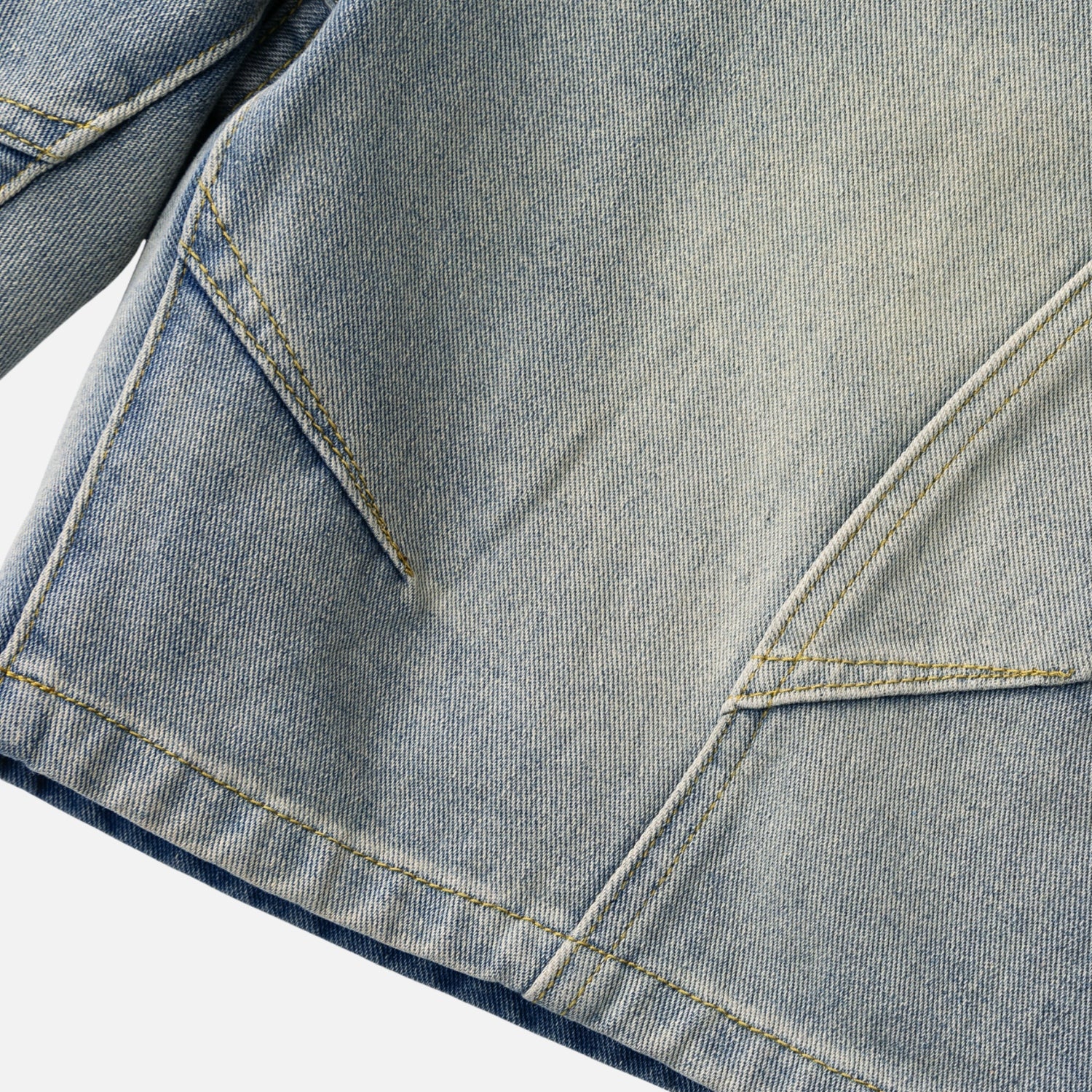 Vintage Washed Denim Shorts