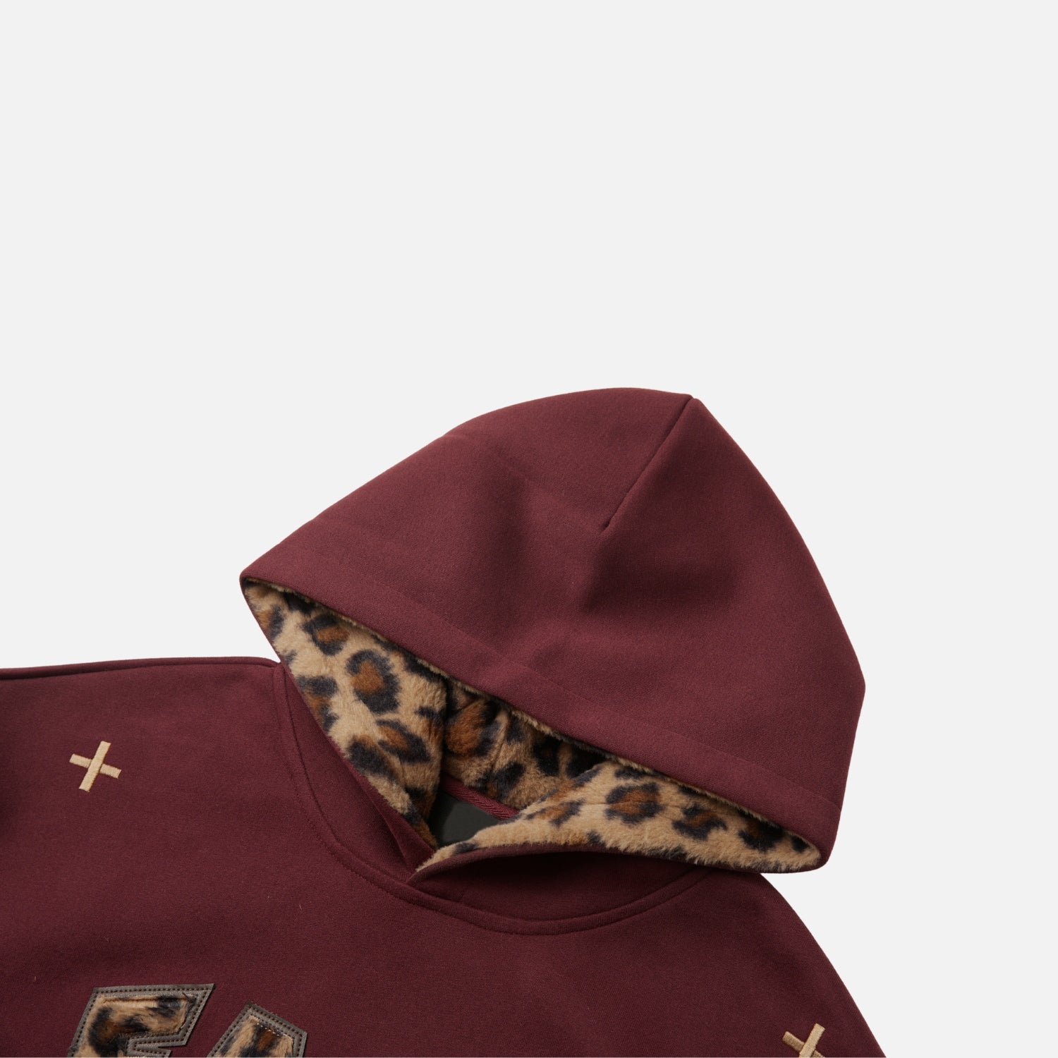 Heavyweight Leopard Patch Hoodie