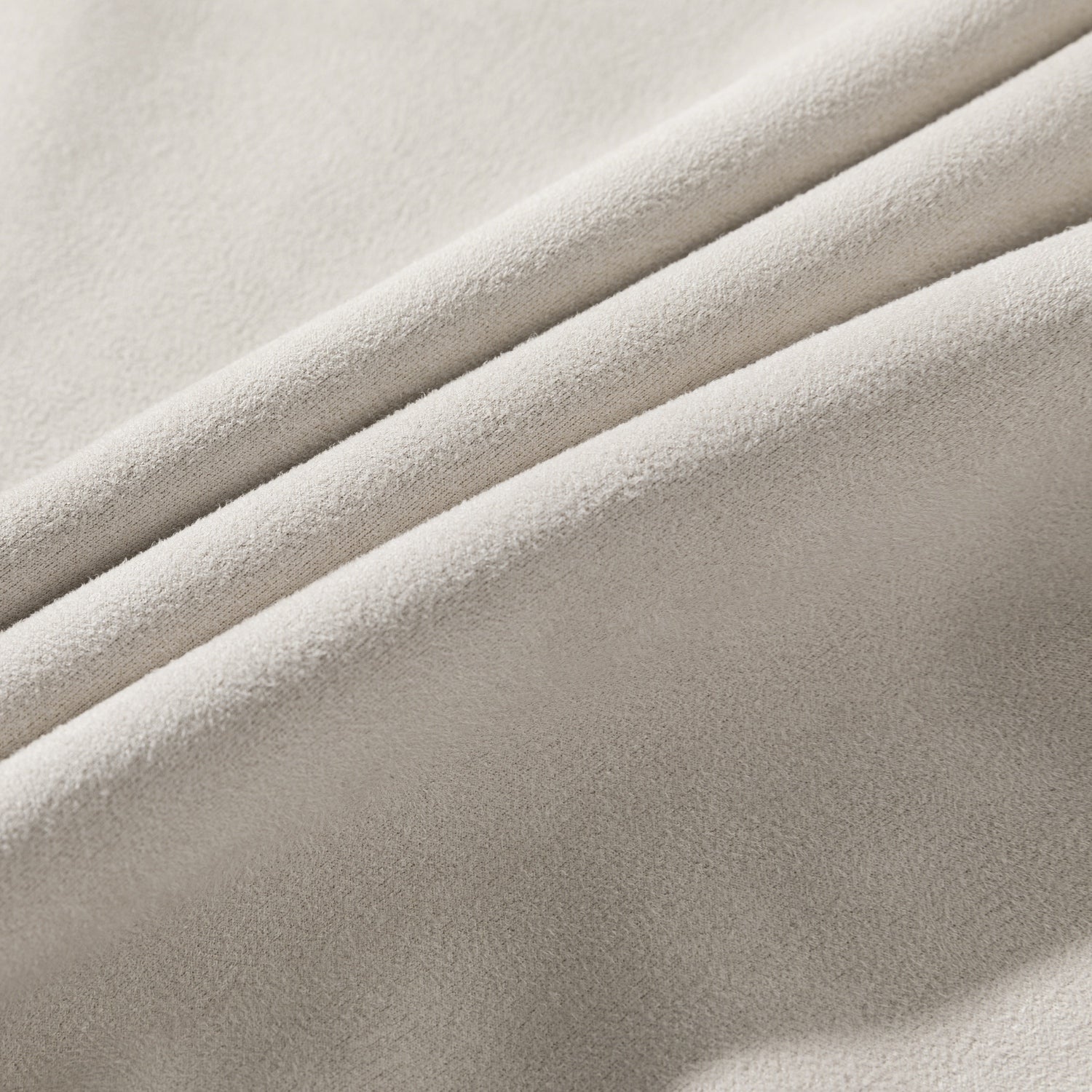 Vintage Suede-Look Crewneck Sweatshirt