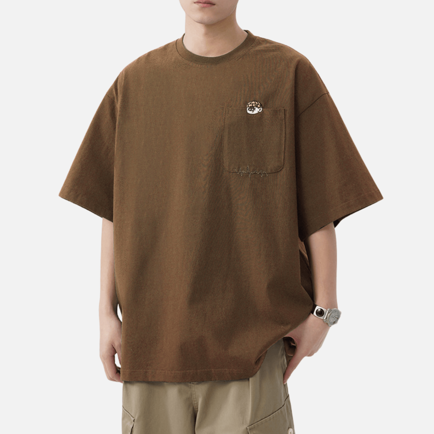 Retro Embroidery Cotton T-Shirt