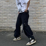 Hiphop Strappy Design Cargo Pants