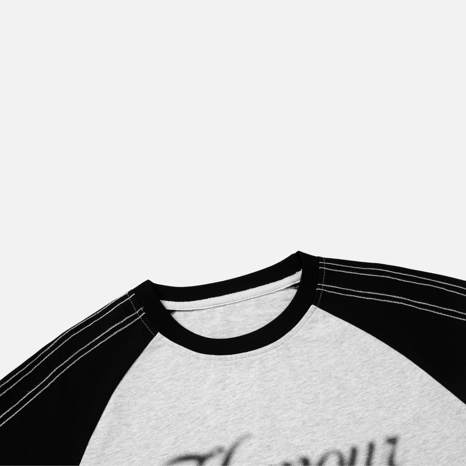 Contrast-Stitch Raglan Tee