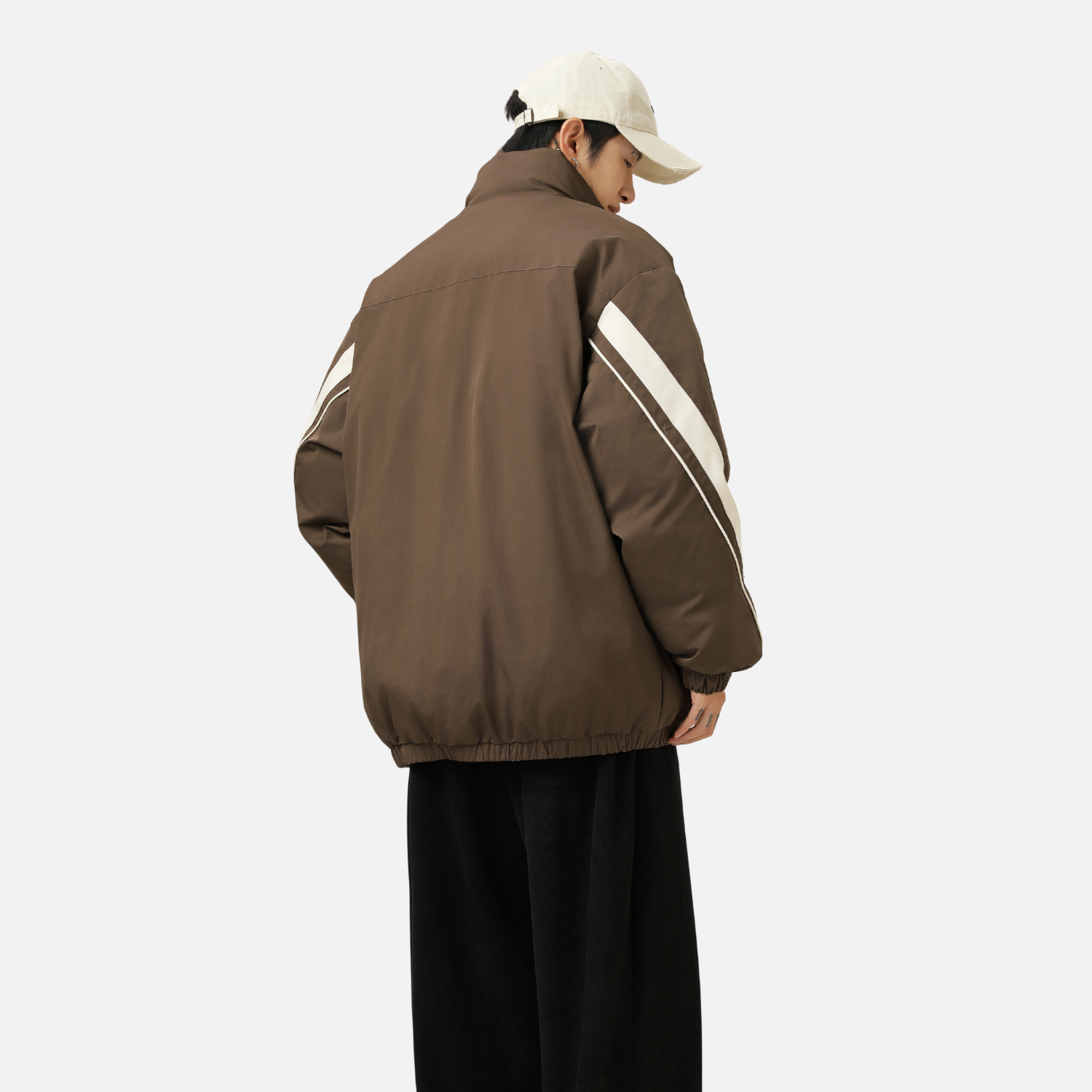 Chaqueta acolchada reversible de dos tonos