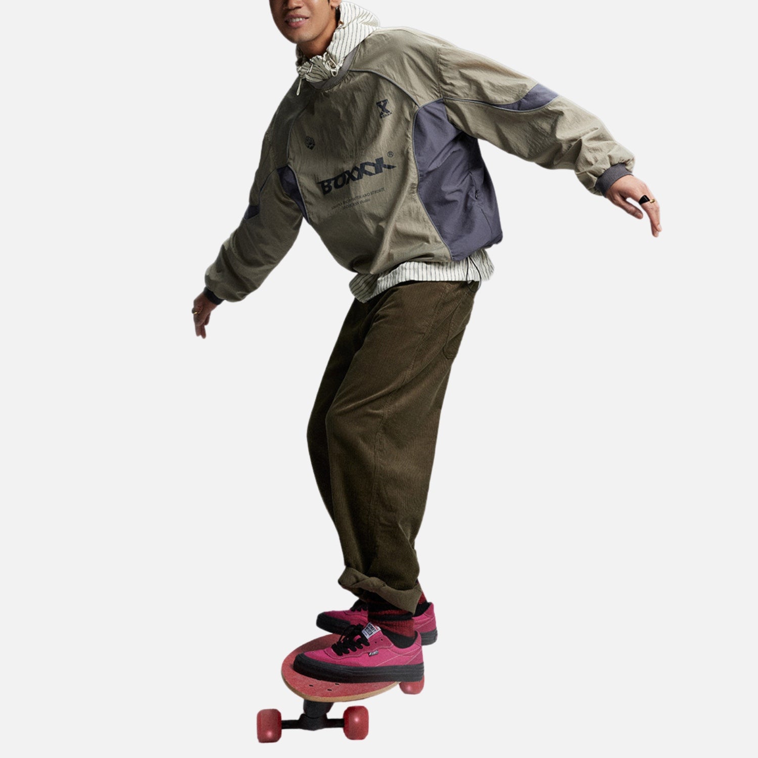 Outdoor-Renn-T-Shirt mit Farbkontrasten