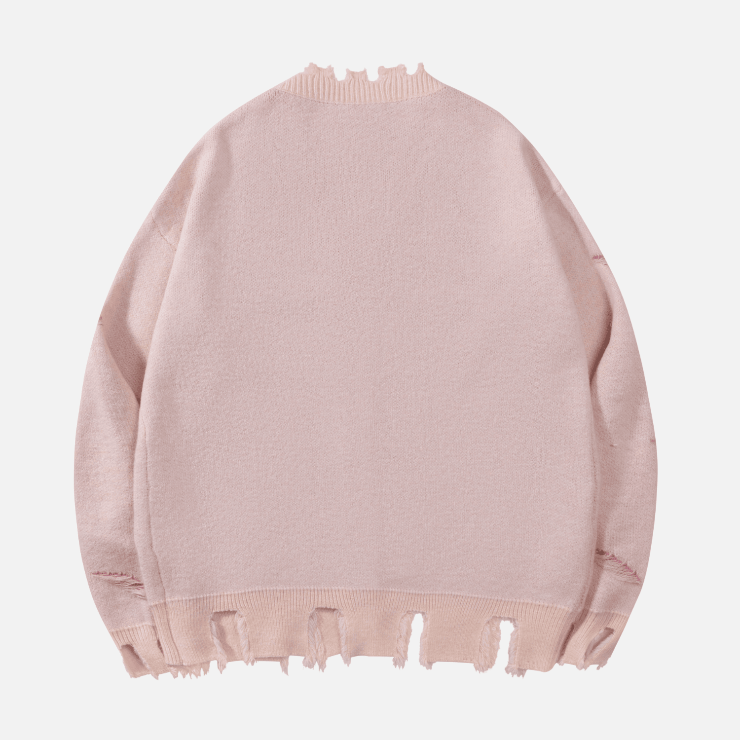 Cárdigan de punto vintage desgastado