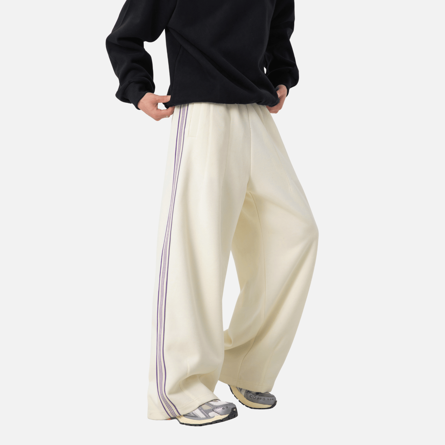 Colorblock Stripe Casual Pants