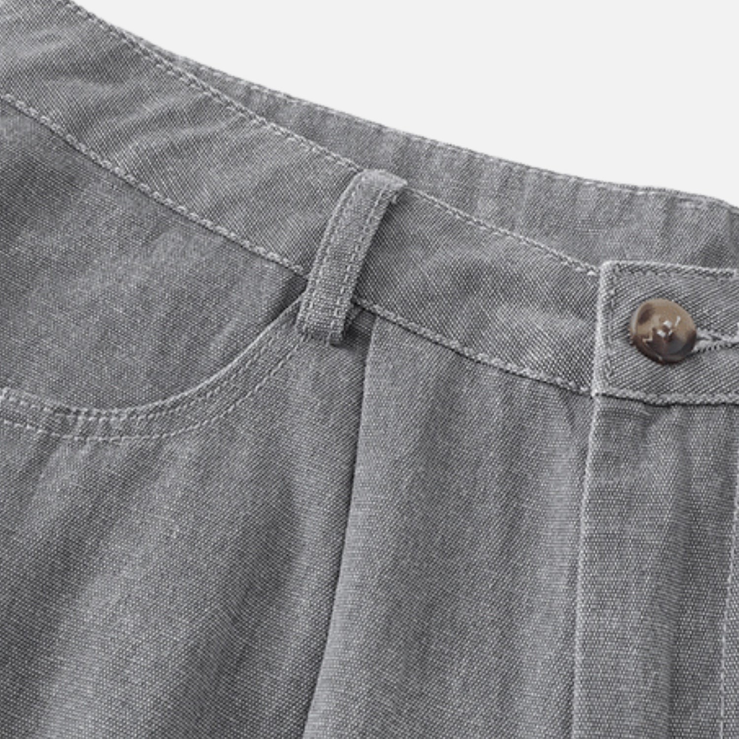 Old-Money Washed Denim Pants