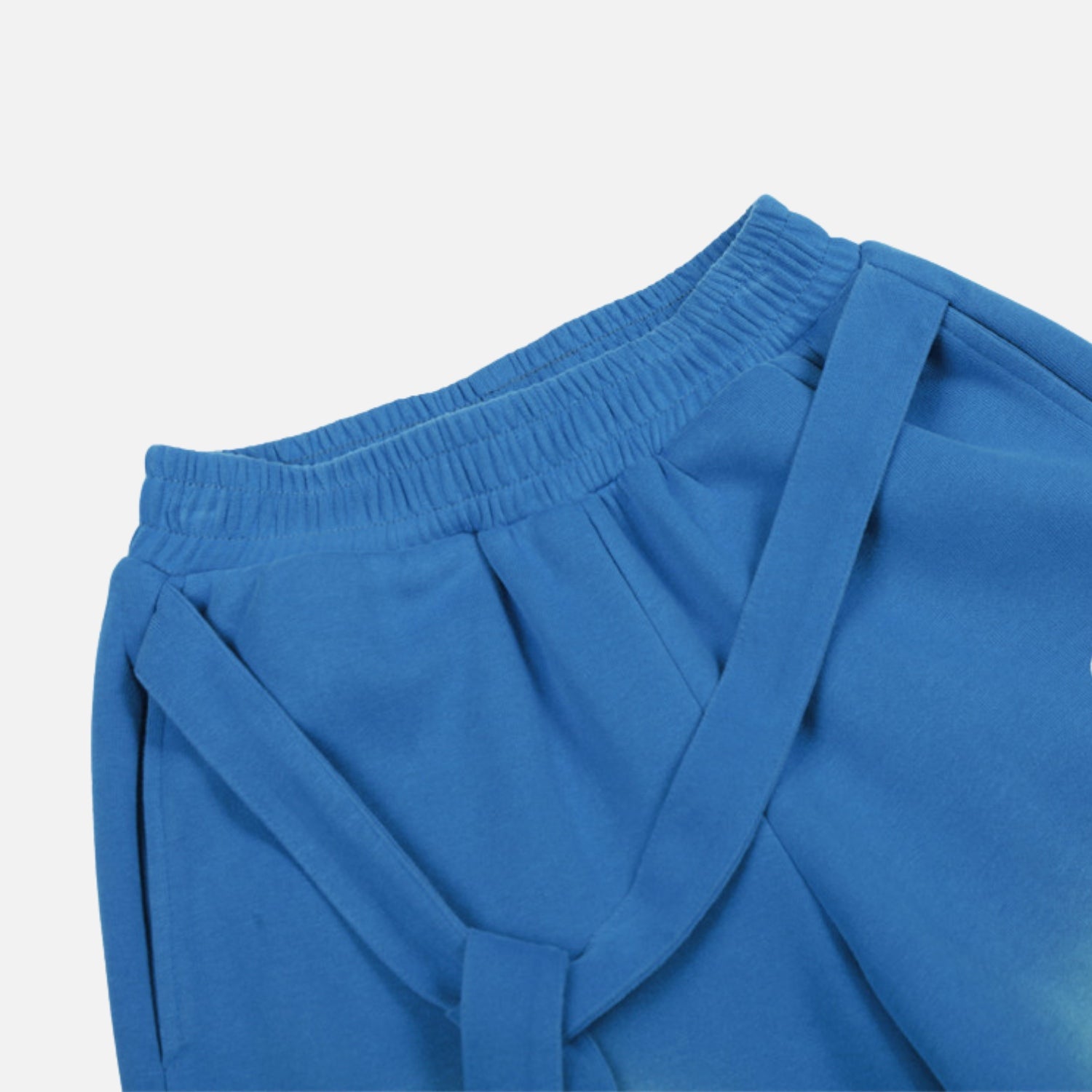 Farbblock-Sprühhose mit Kordelzug