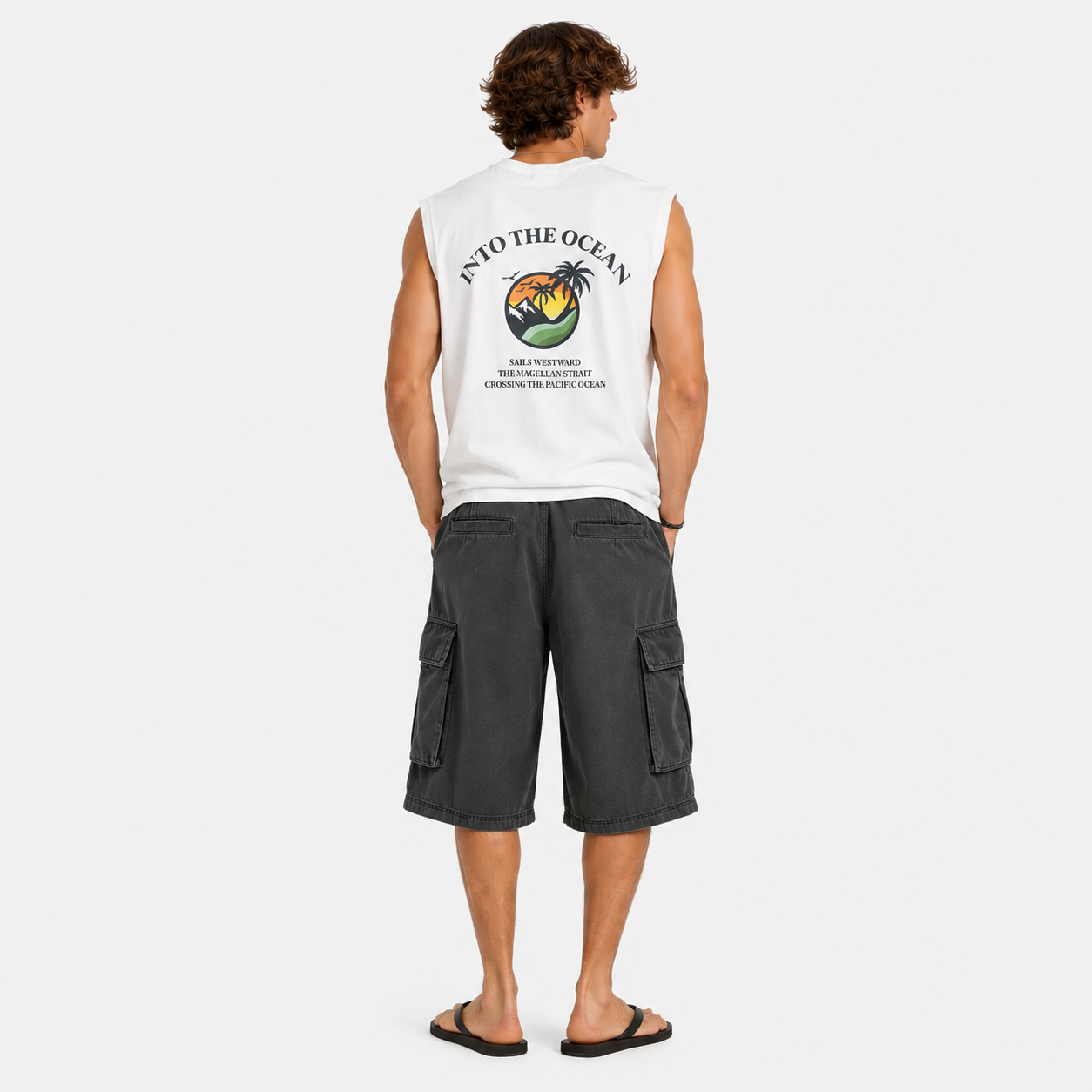 Olive Tree Graphic Cotton Tank Top
