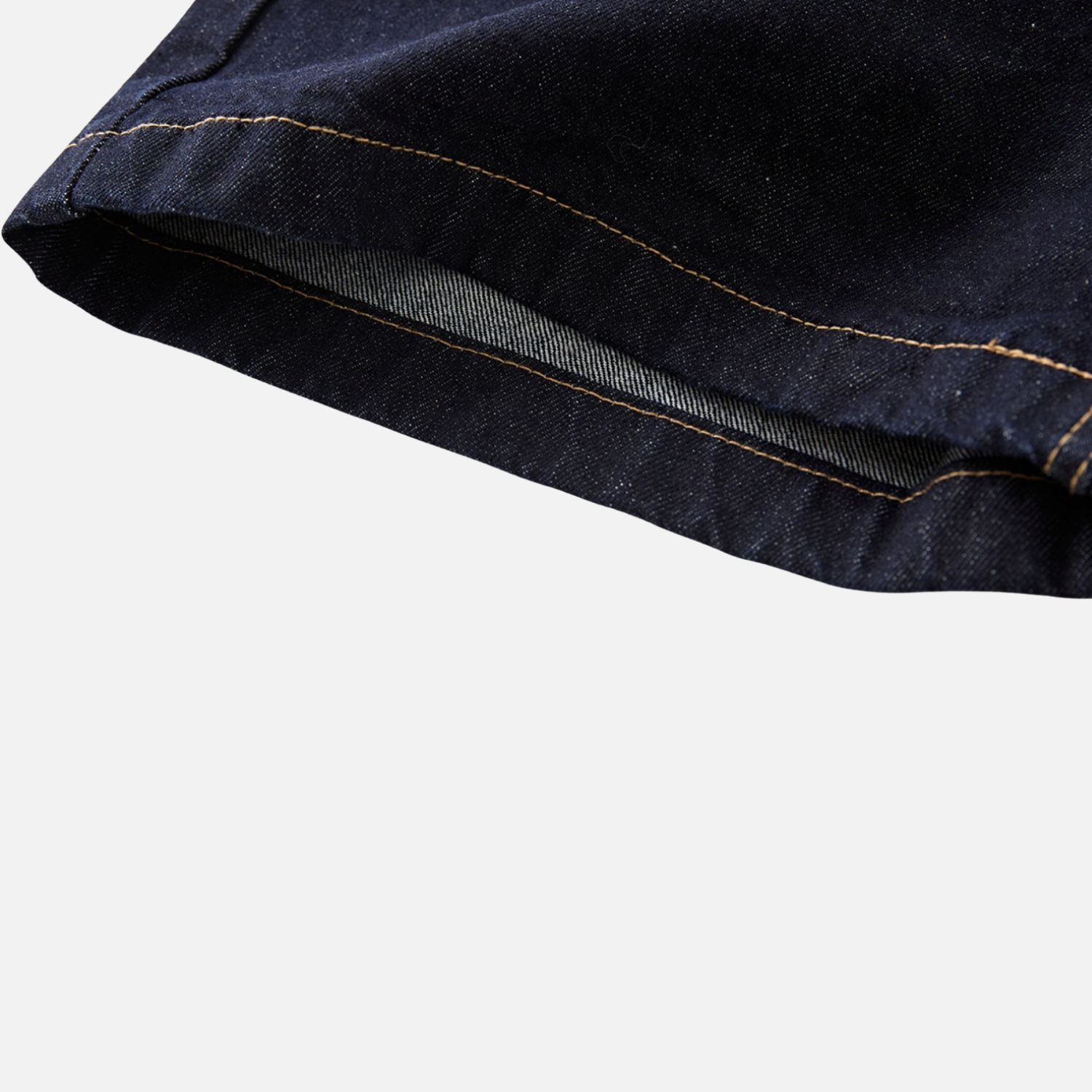 Colorblock Denim Shorts