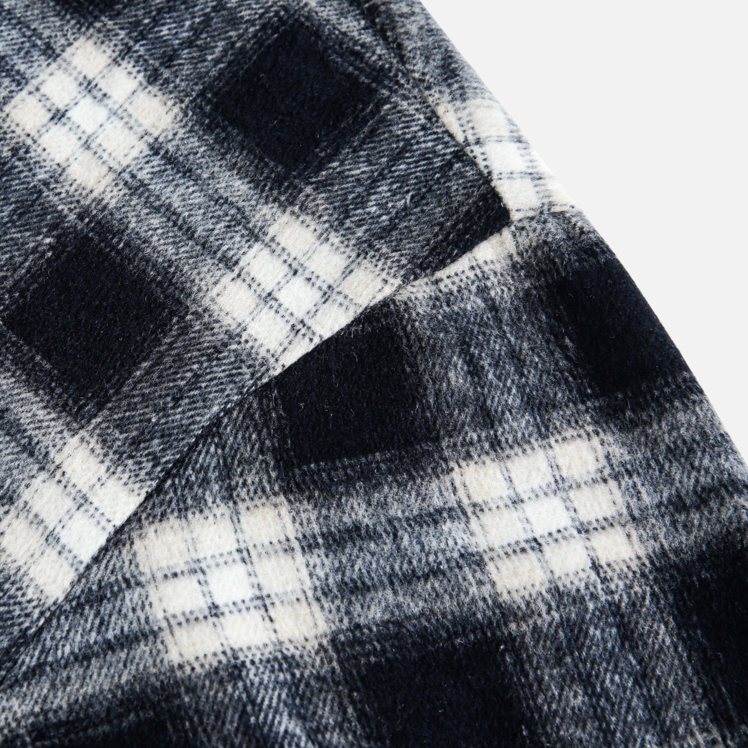 Sudadera con capucha de cuadros cepillados en bloques de color 