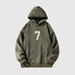 Number “7” Print Hoodie