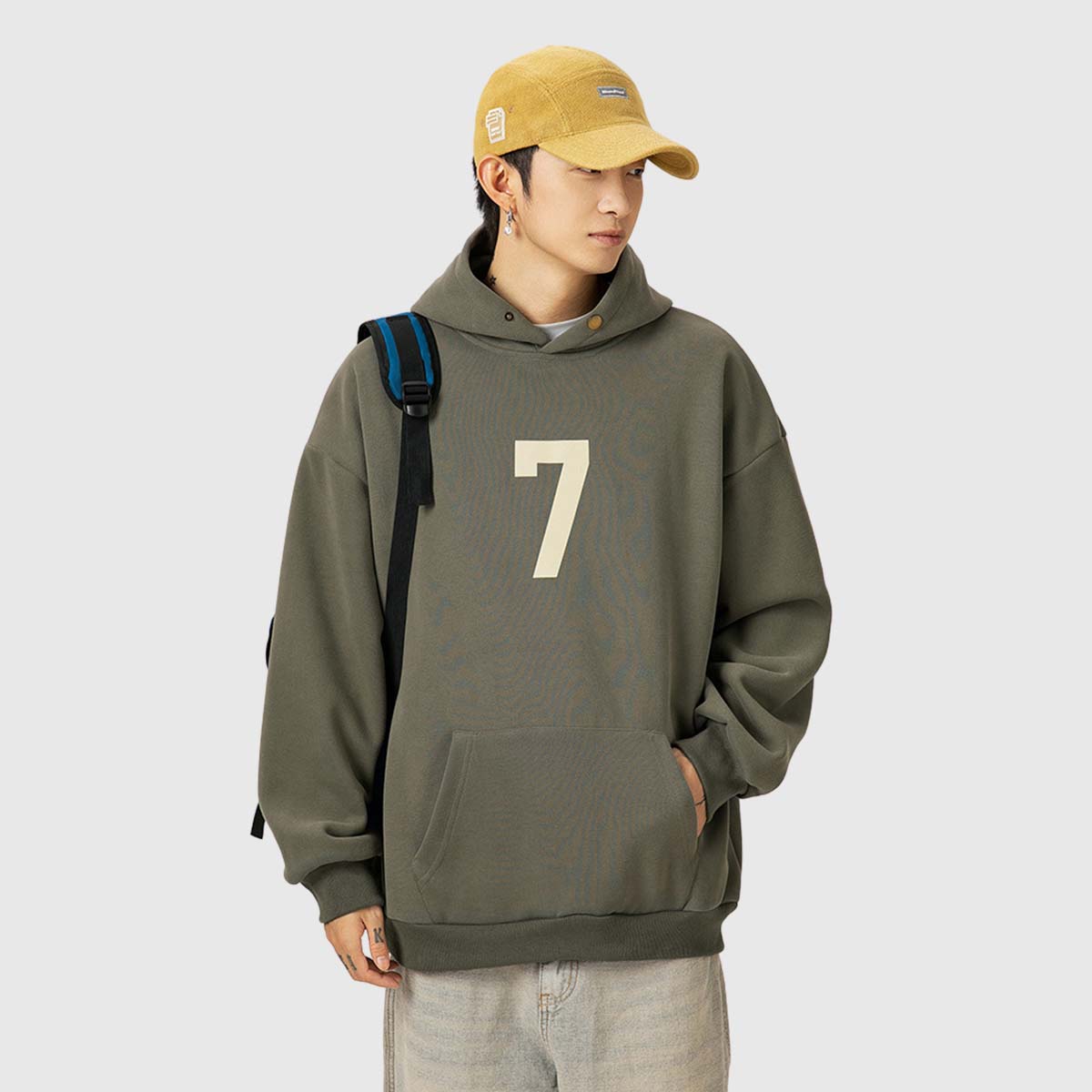 Number Print Hoodie