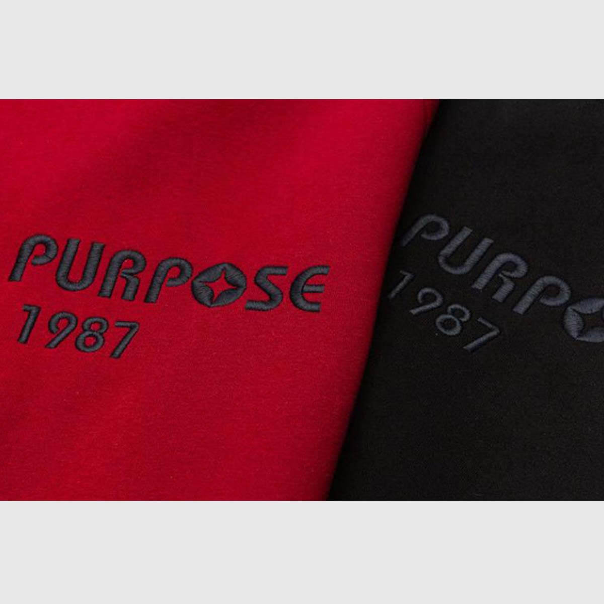 Farbblock-Sweatshirt „NO PURPOSE“