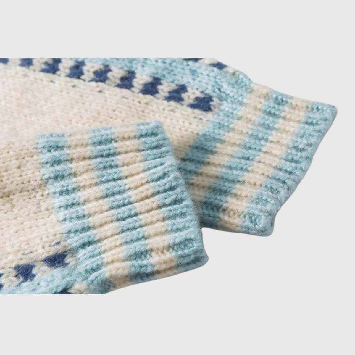 Cárdigan de punto universitario vintage