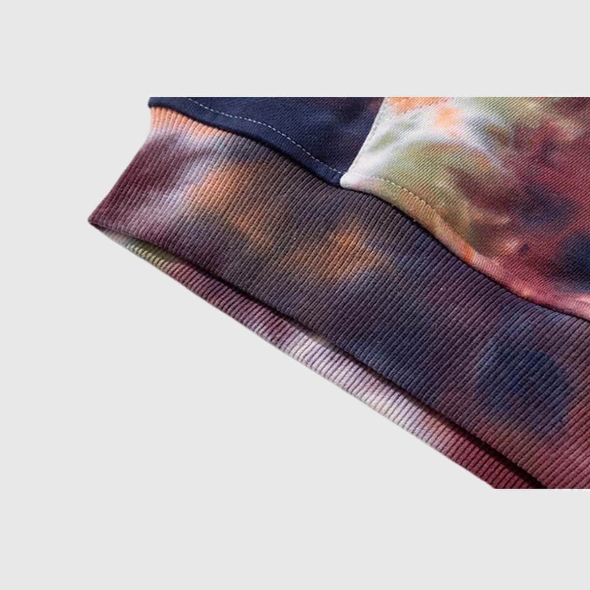 Sudadera con capucha vibrante con efecto tie-dye