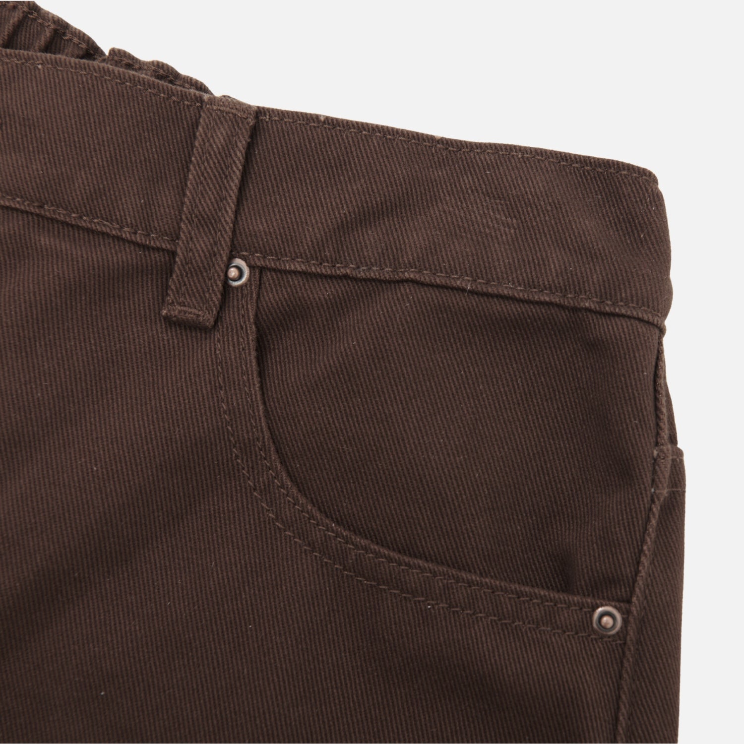 Twill Baggy Cotton Pants