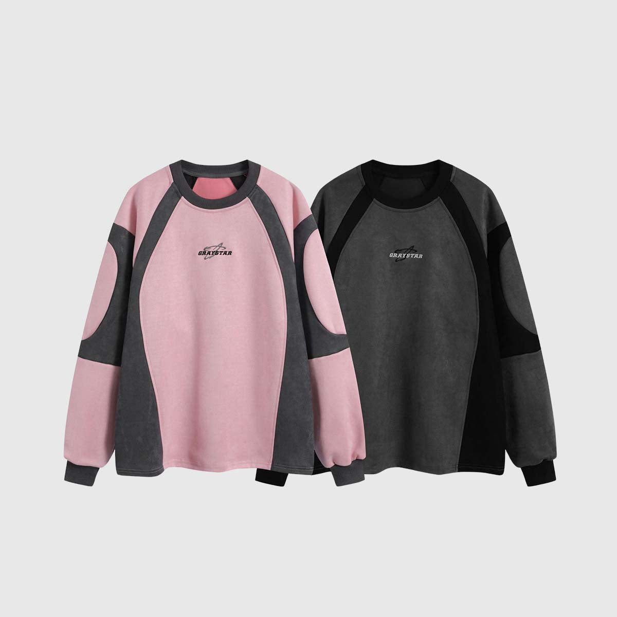 Color Block Crewneck Sweatshirt