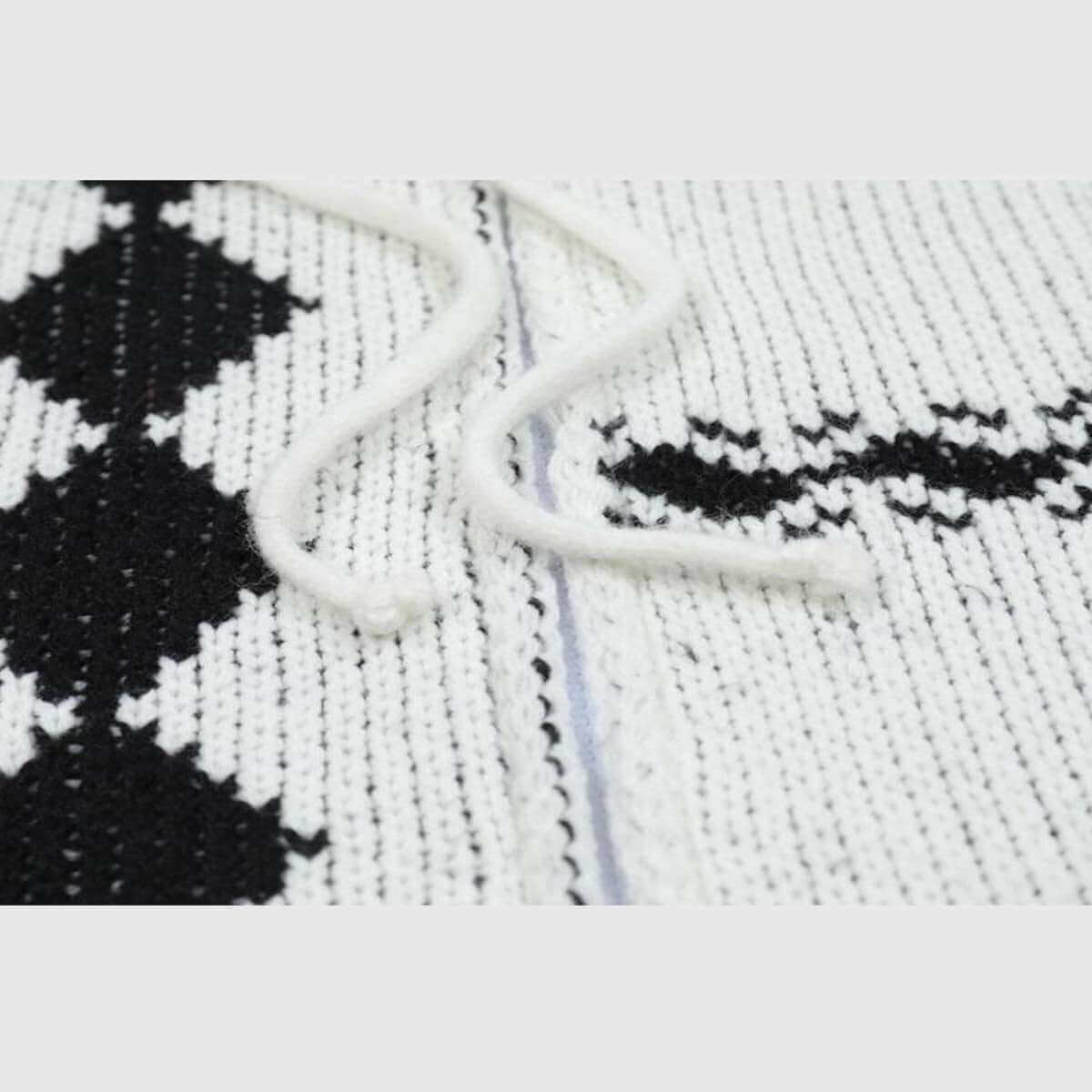 Cárdigan de punto navideño con capucha