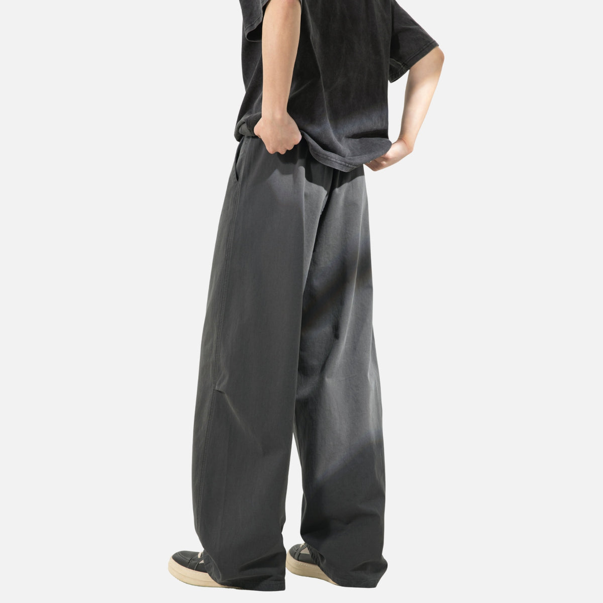 Japanese Vintage Pleated Straight-Leg Pants
