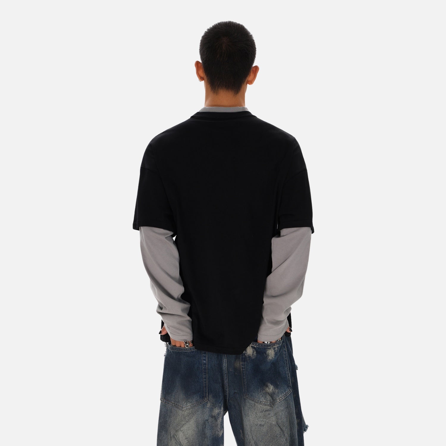 Varsity-Sweatshirt in Lagenoptik