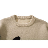 Cartoon Pattern Flocking Sweater