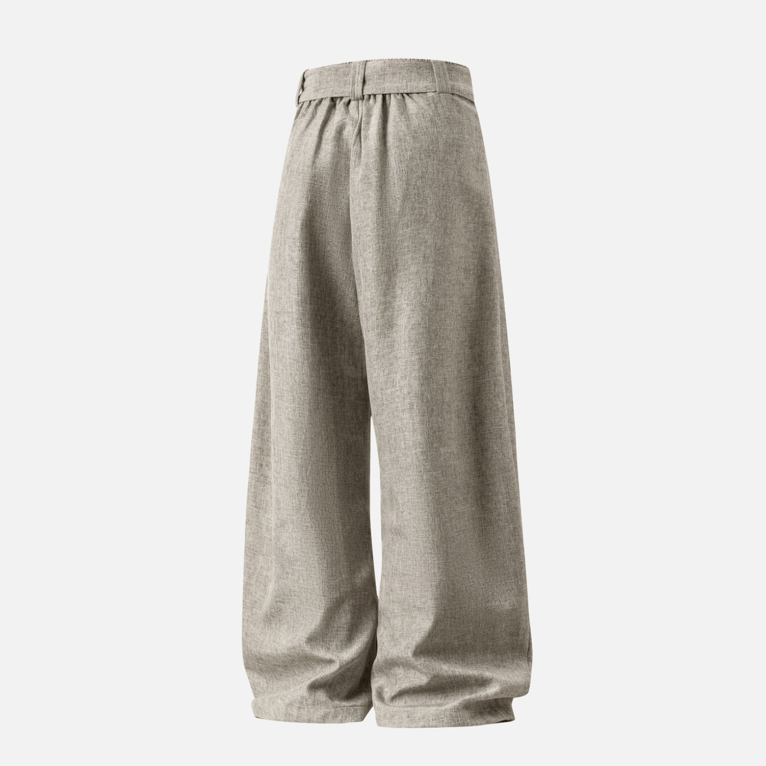 Pleated Drape Blade Baggy Trousers