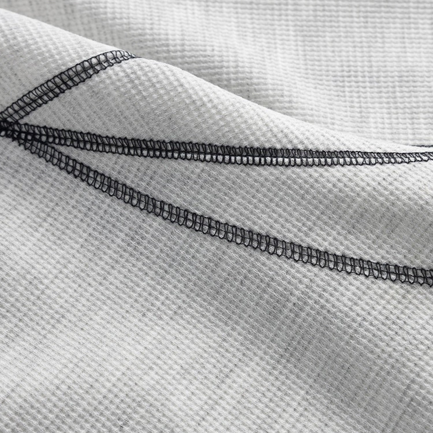 Contrast Stitch Henley Neckline Sweatshirt