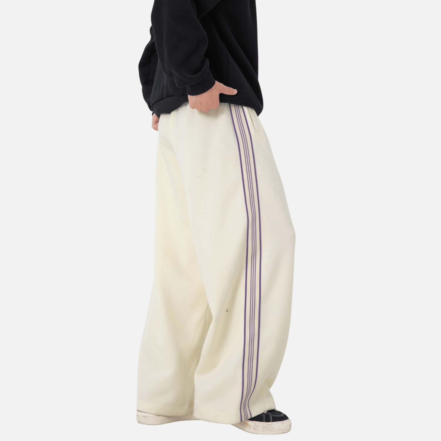 Colorblock Stripe Casual Pants