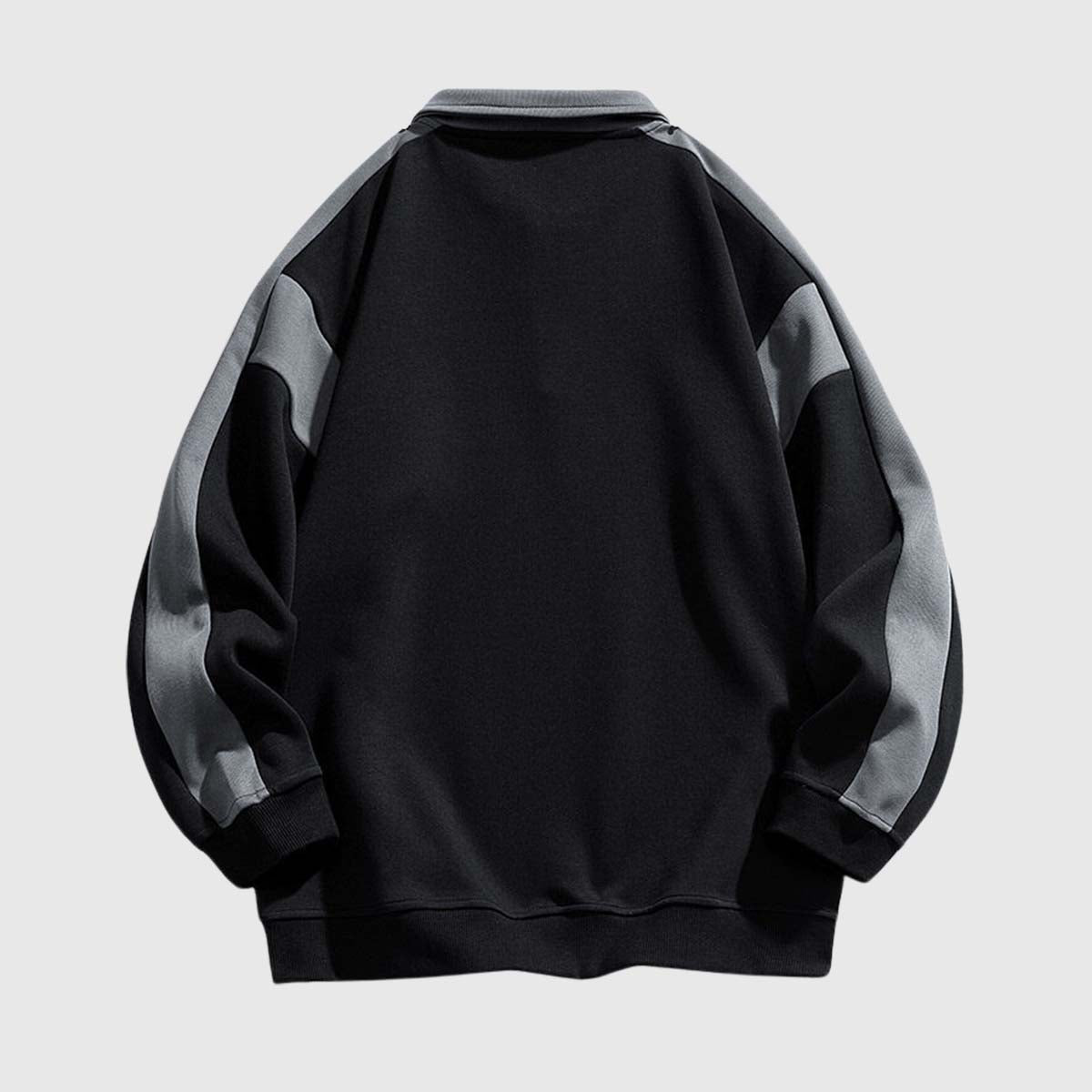 Colorblock Quarter-Zip Sweatshirt