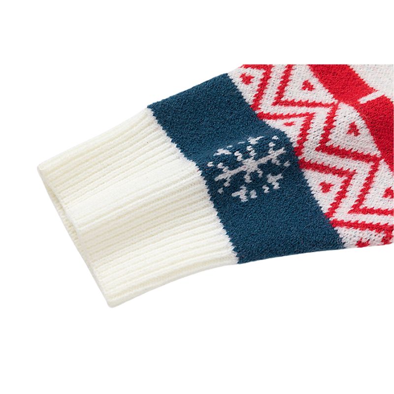 Cute Santa Embroidered Pullover