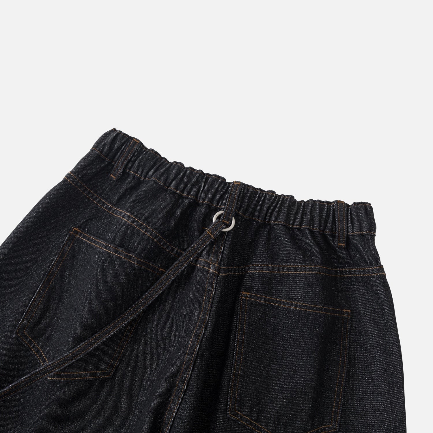 Double Pleated Baggy Jeans