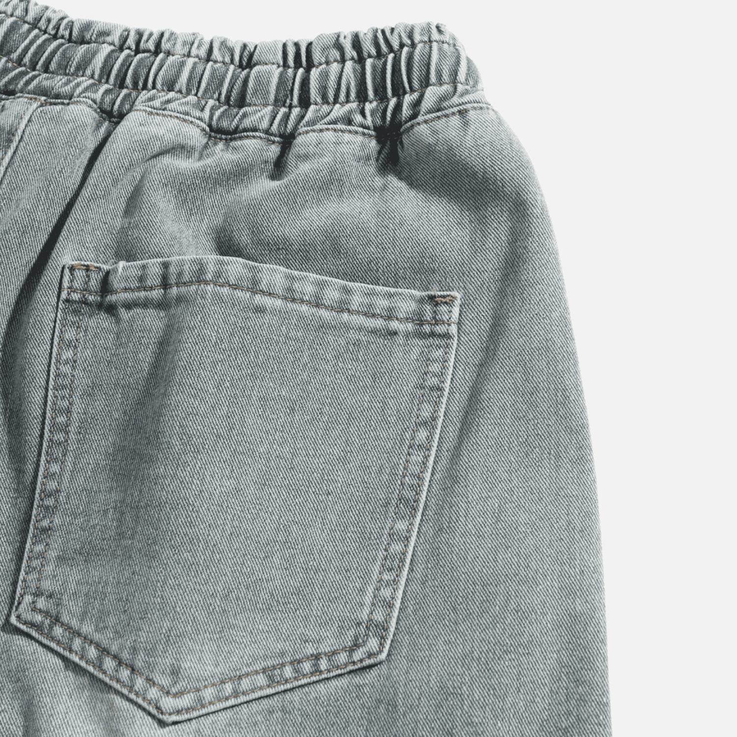 Slit Design Washed Jorts