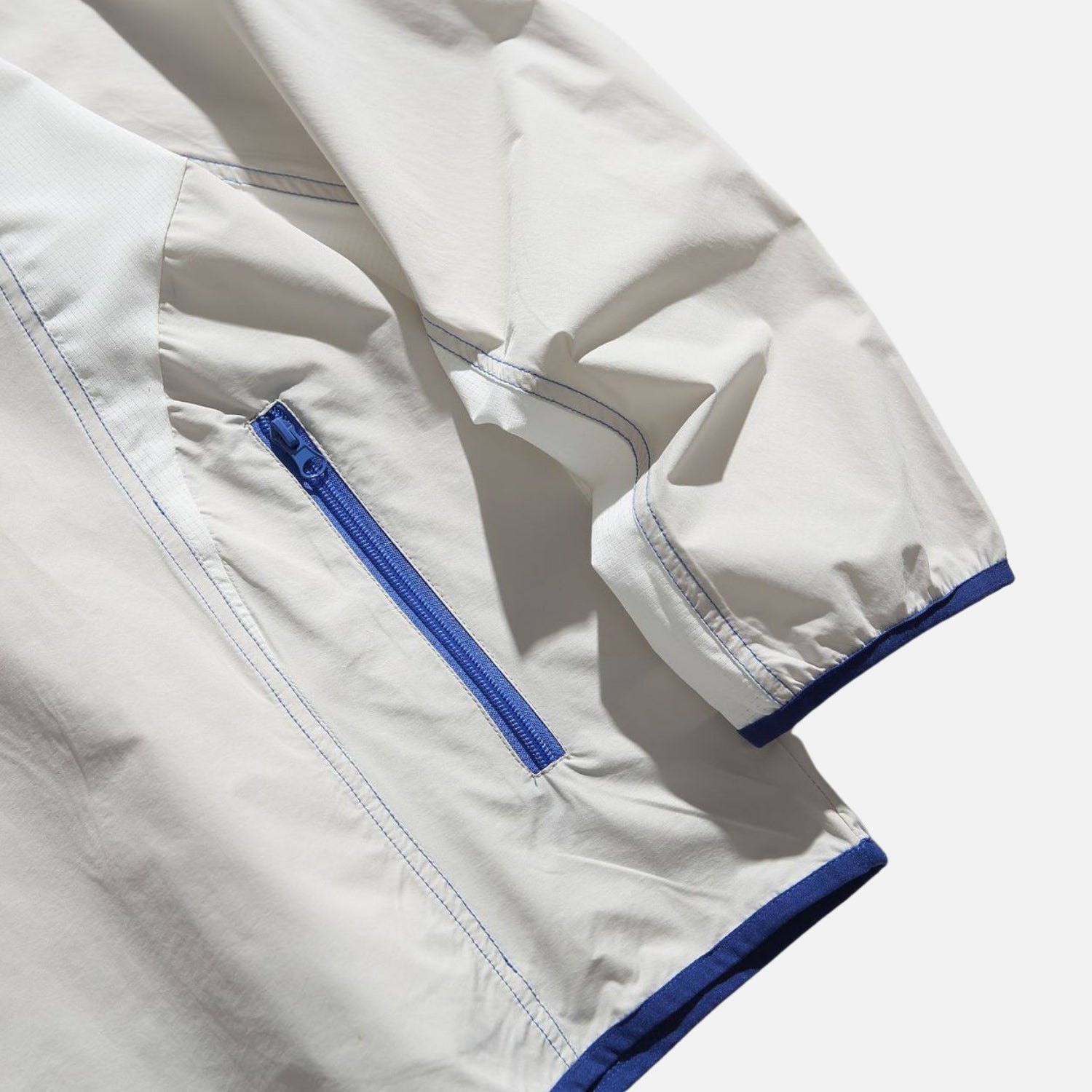 Patchwork Zipper Pocket Sweatshirt