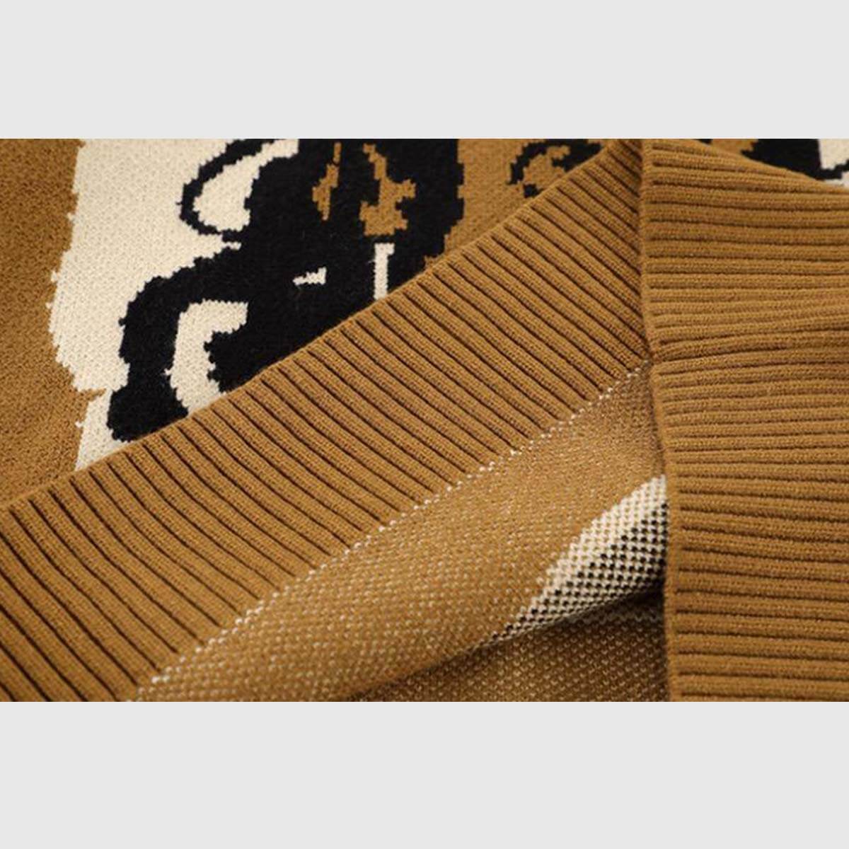 Suéter de punto con bordado gráfico