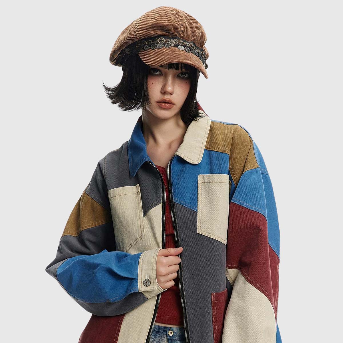 Colorblock Patchwork Jacket